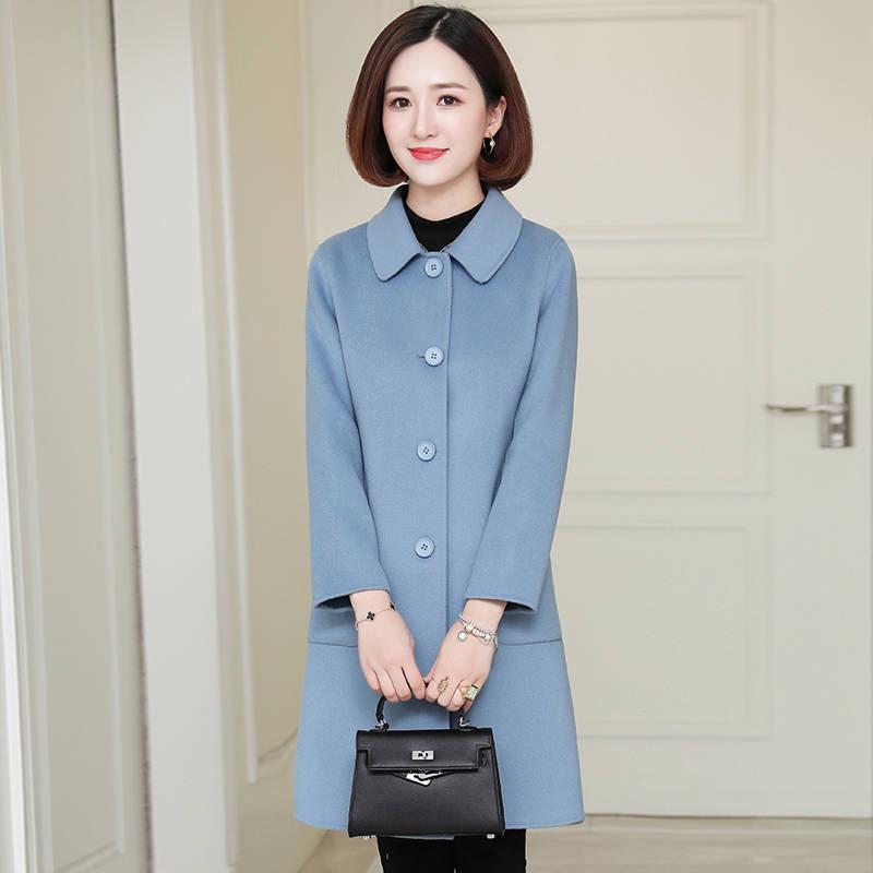 Women's Coat Autumn Winter Jacket Women Overcoat Wool Coat Suits  Long Slim Blend Clothes Outerwear