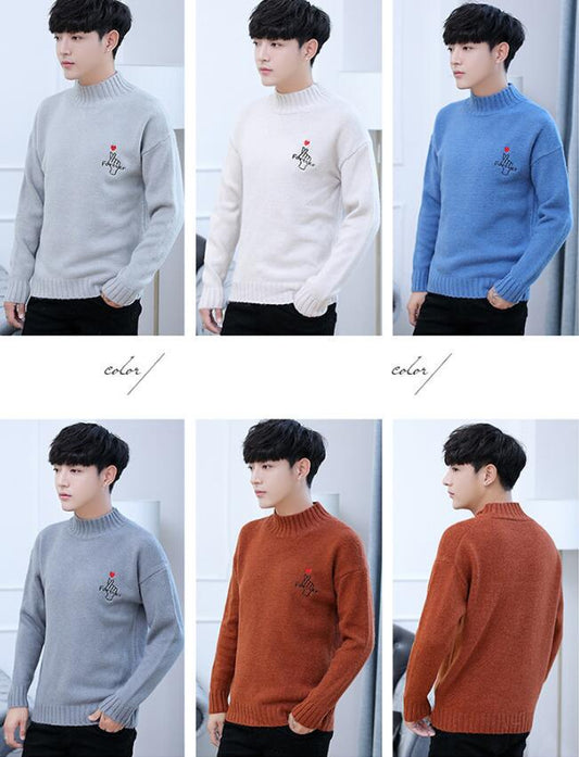 Cashmere Wool Sweater Men Brand Clothing 2019 Autumn Winter Slim Warm Sweaters Pullover Men Top