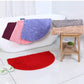 Soft Carpet Slip-resistant Bathing Room Rug Floor Door Mat Dirt Barrier Semi Circle Floor Door Cushion Mat Rug