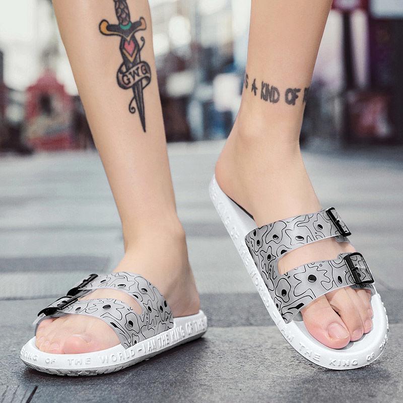 Men's Summer Non-slip Slippers Trend Fashion Outdoor Beach Sandals Men's Home Bathroom Non-slip Slippers