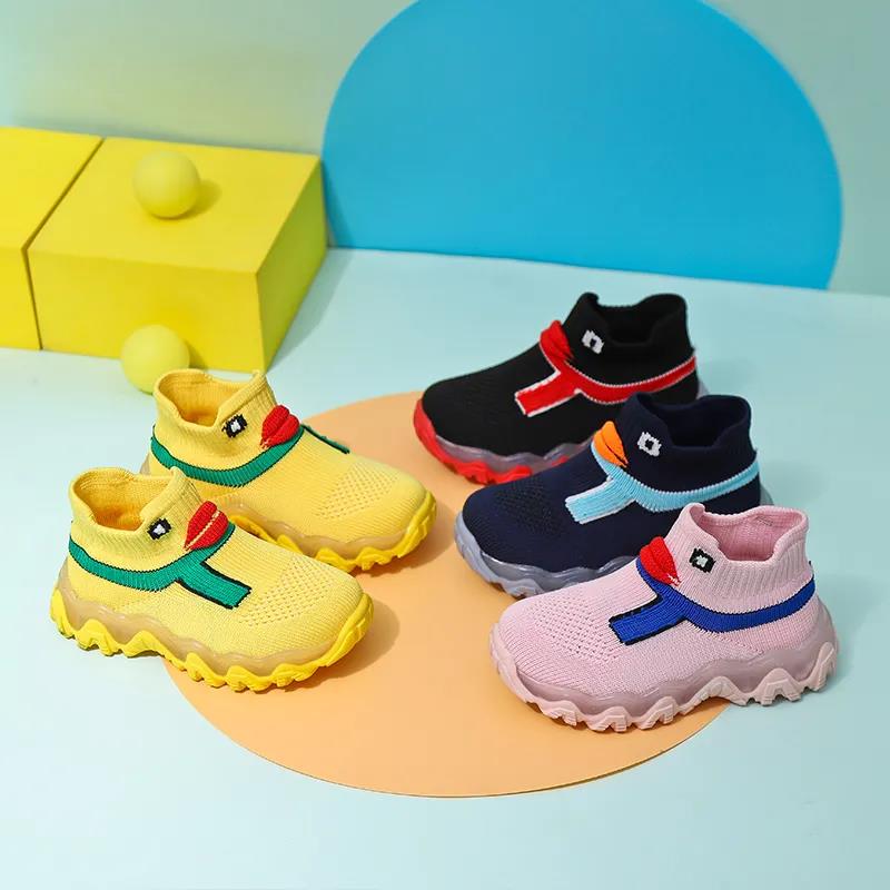 Children's Socks Shoes Running Girls Spring and Autumn Baby Breathable Mesh Boys Shoes Sneakers