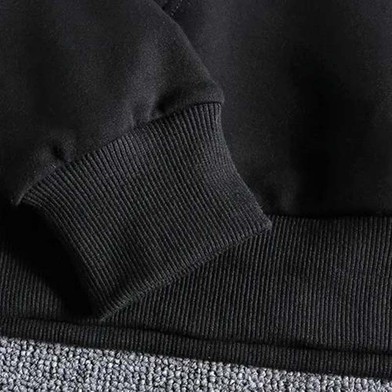 2021 New Plus Velvet Hooded Coat Europe and American Autumn and Winter Men's Casual Hoodie