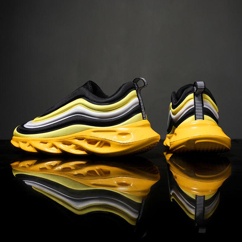 Men's shock-absorbing running shoes casual deodorant fashion tide shoes men's increase blade shoes