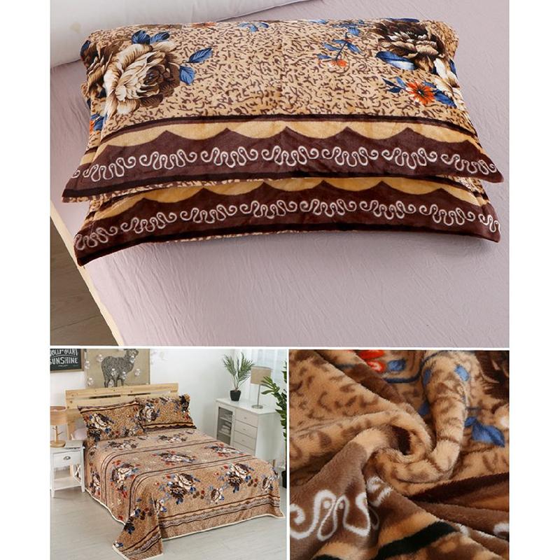 Flannel Pillow Case Pair of Adult Student Coral Fleece Pillow Case Pillow Case