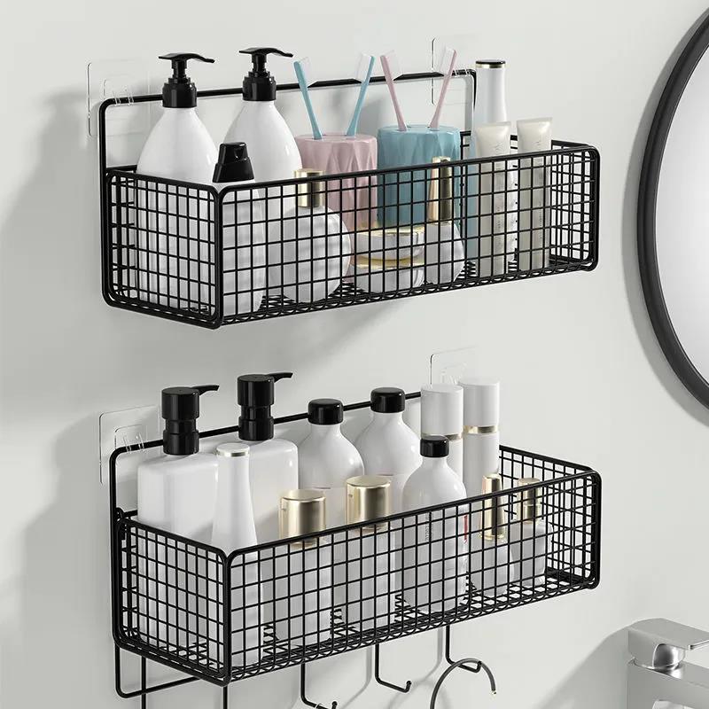 Toilet Rack Wall-mounted Storage Rack Free Punch Bathroom Washstand Wall Multi-function