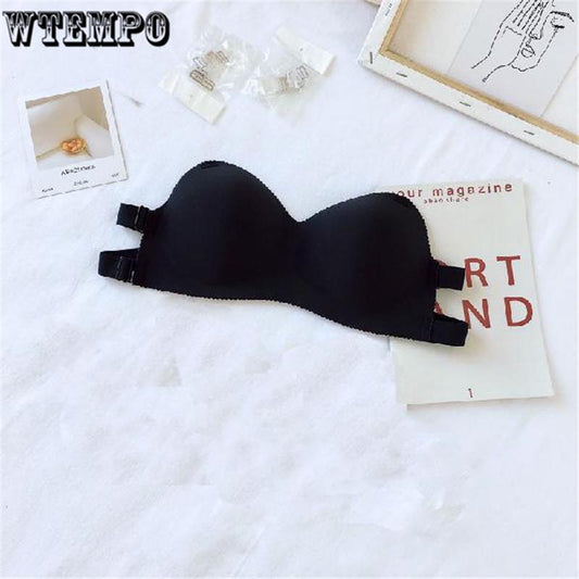Invisible Push Up Bra Strapless Bras Dress Wedding Party Sticky Self -Adhesive Silicone Brassiere