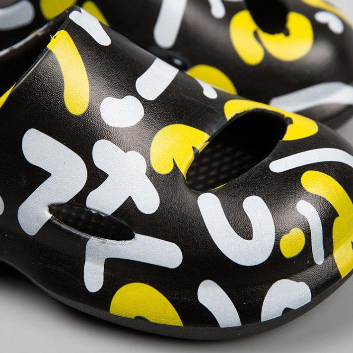 Couple's Household Soft Sole Non-slip Large Size Printing Slippers Men's and Women's Spring Summer Soft Beach Slippers