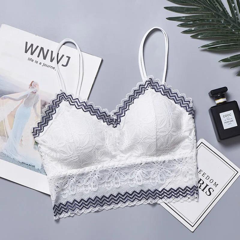 Thin Fashion Sexy Skin-friendly Lace Beauty Back Tube Top Anti-glare Bottoming Camisole Wrap Chest Women's Underwear Bra