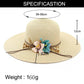 Hat Women Wide Brim Floppy Straw Sun Hat Sea Beach Foldable UV Protect Caps