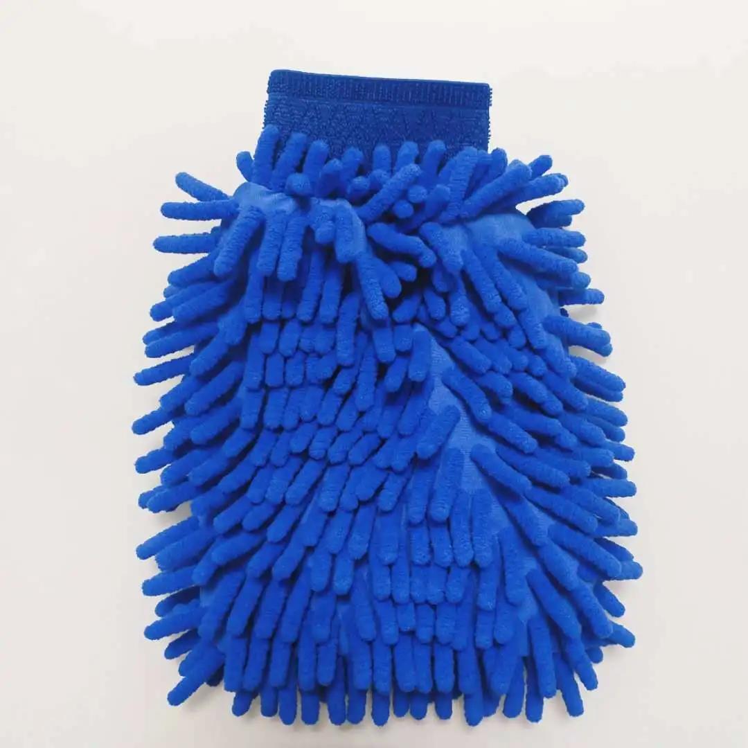 Chenille Car Wash Gloves Cleaning Tools Soft and Super Strong Decontamination Does Not Hurt The Car Paint Short-haired Gloves Super Absorbent