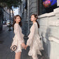 Vintage Casual Flare Sleeve Loose Party Dress Women Boho Polka Dot Print Long Maxi Dress Streetwear