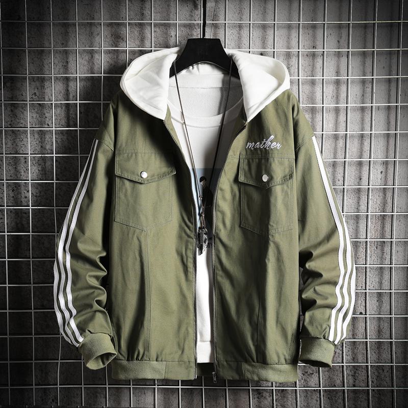 Men's spring and autumn trend denim jacket casual jacket men's plus size men's clothing