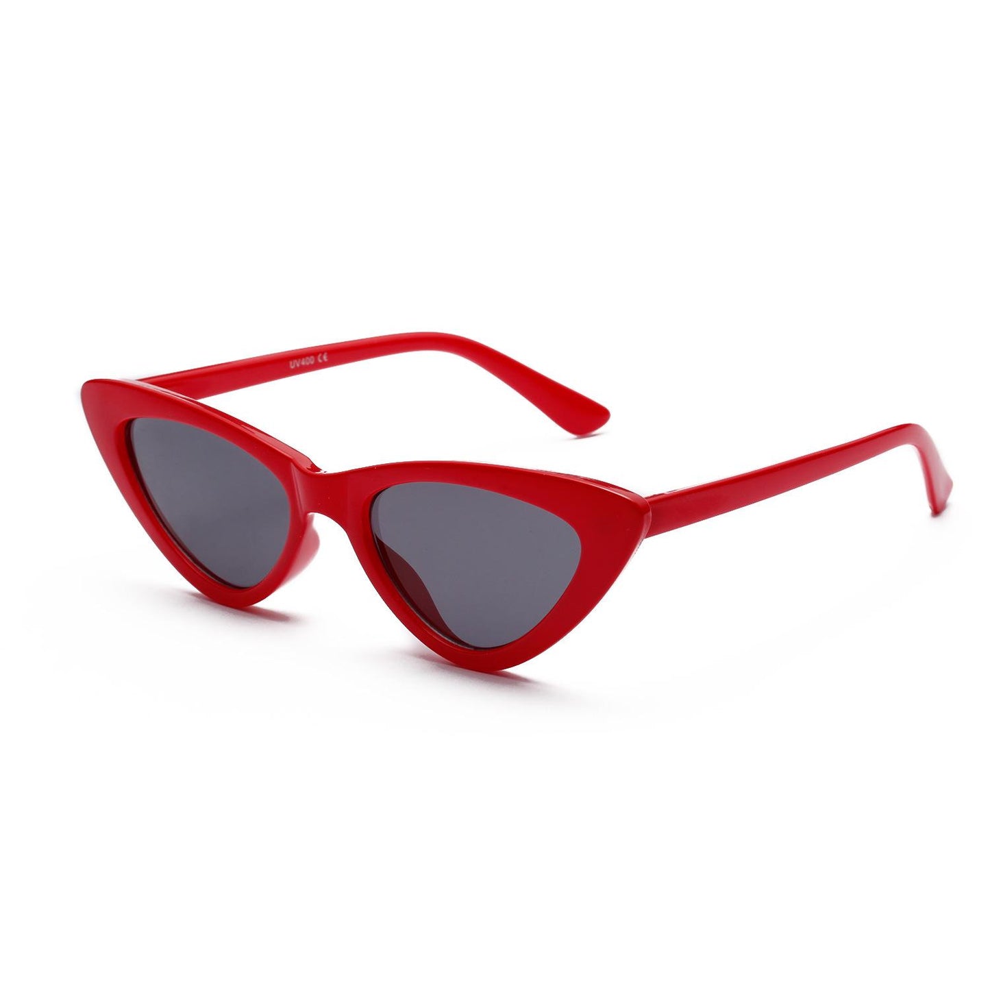 WTEMPO Cat Eye Transparent Glitter Sunglasses Women's Sunglasses Men's Glasses