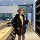 Fur Coat Winter Ladies Loose Casual Hooded Thickened Warm Mid-length Fur All-in-one Plush Jacket