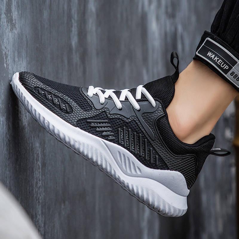 Men's sports shoes student casual running shoes men's net shoes breathable shoes trend Daddy shoes