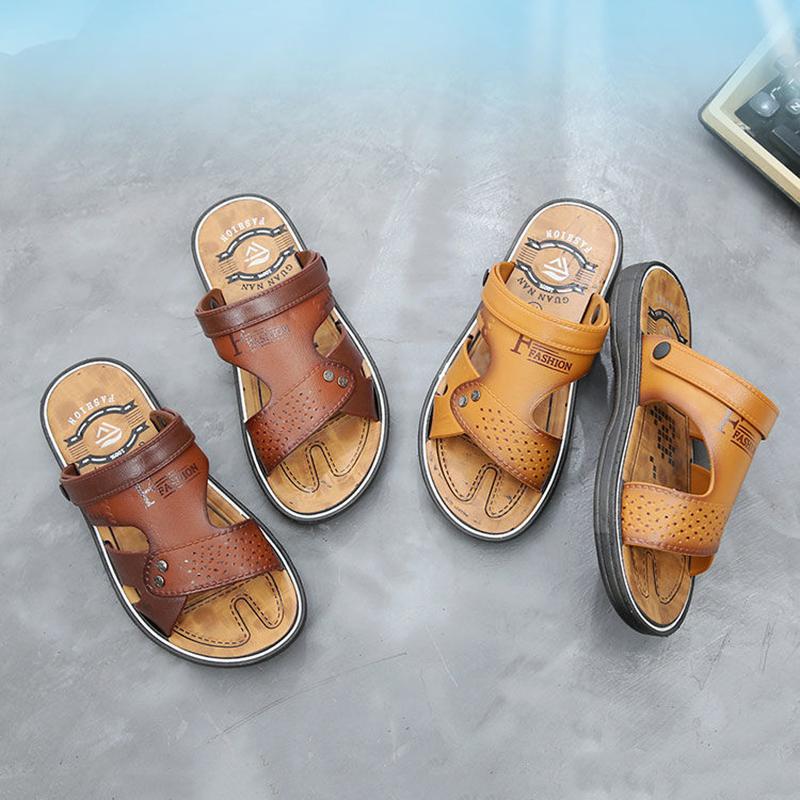 Summer Wear-resistant Men's Sandals Non-slip Casual Beach Sandals Breathable Clearance Shoes