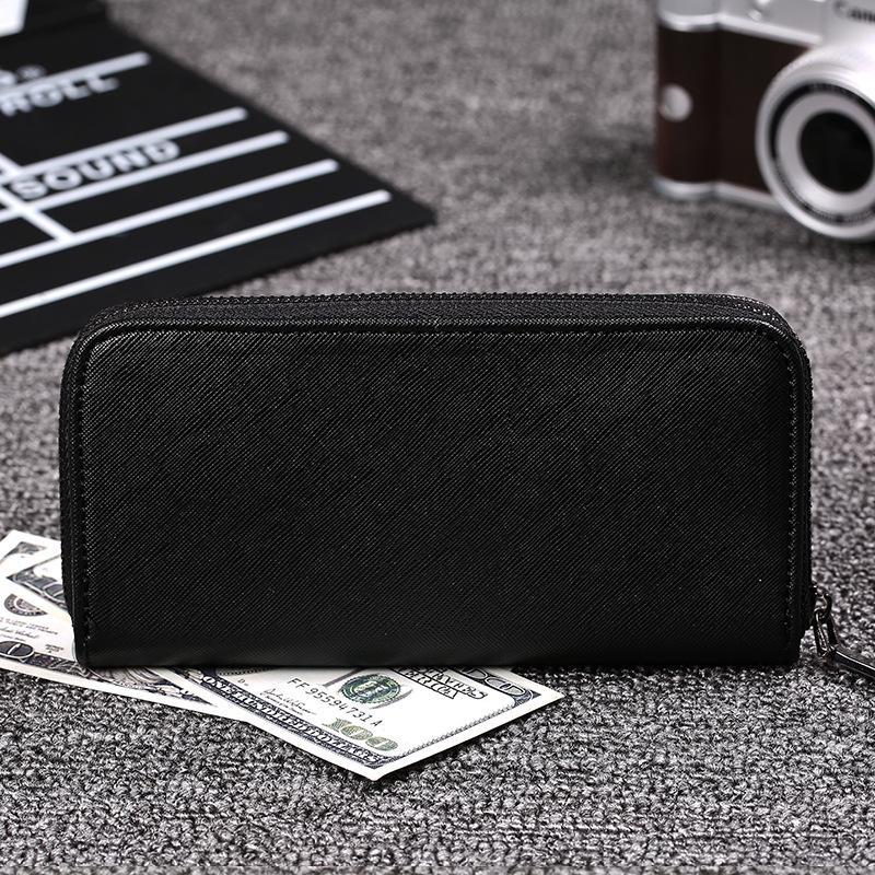 Business Long Wallet Men Women Anti-theft Multi-function PU Flag Card Package Clutch Coin Bag