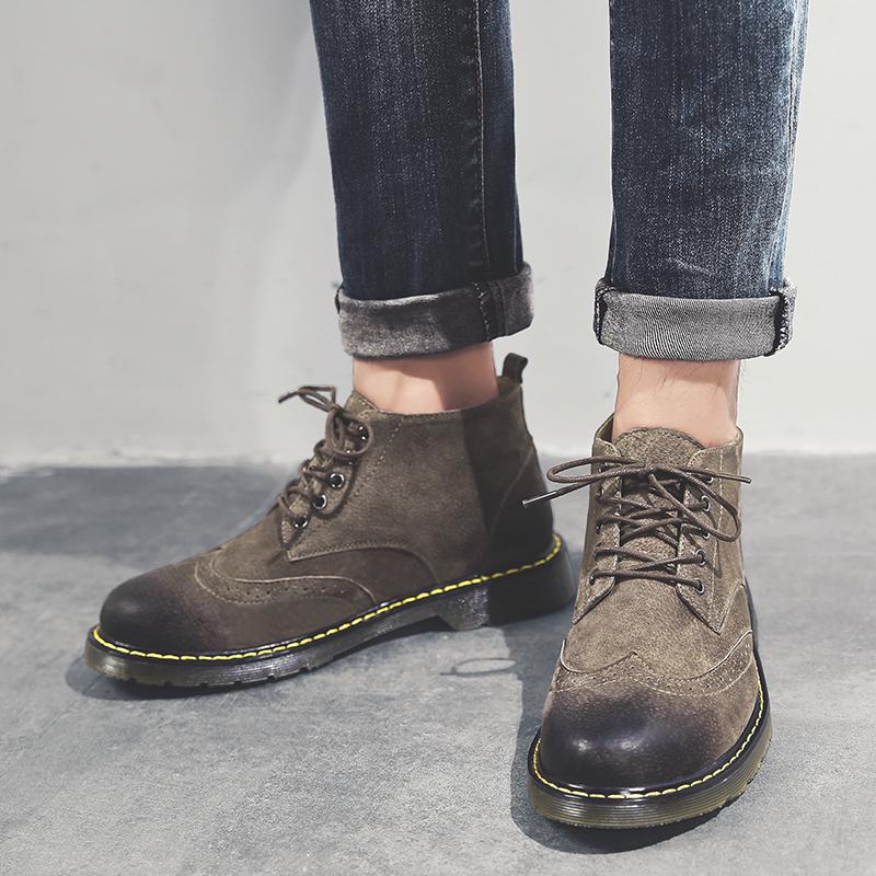 Classic High Help Martin Boots Male Chelsea England Outdoor Retro Tooling Boots Fashion Men's Boots