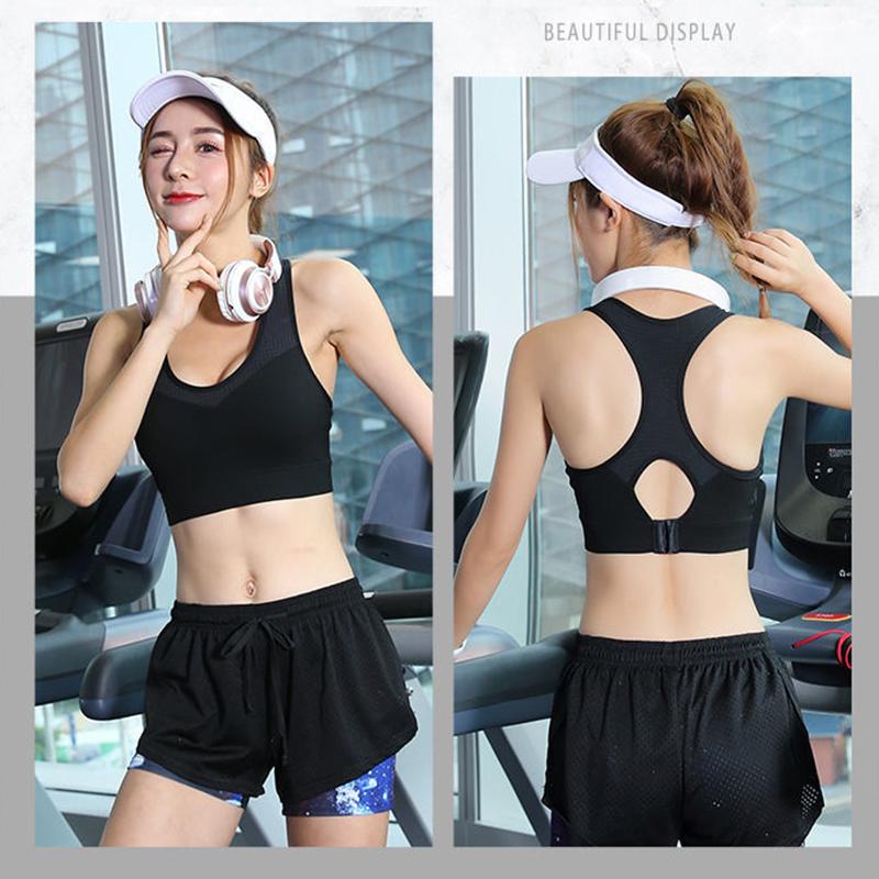 Women's High Strength Sports Bra Shockproof Running Gather Plus-size Mm Bra Large Sports Bra Wear Vest Yoga Bra Outside The Gym