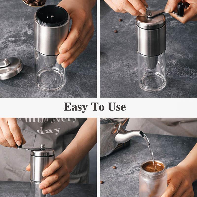 Brewing Integrated Hand Shake Beans Coffee Beans Grinder Home Manual Crusher Convenient Miniature Water Wash