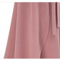 Bow Tie Irregular Large Hem Skirt Women's Large Size High Waist Slit Skirt Solid Color Slim A-line Skirt