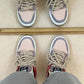 Retro Casual Sports Shoes Women's Wild Board Shoes Ins Tide Niche Design Leather Panel Shoes