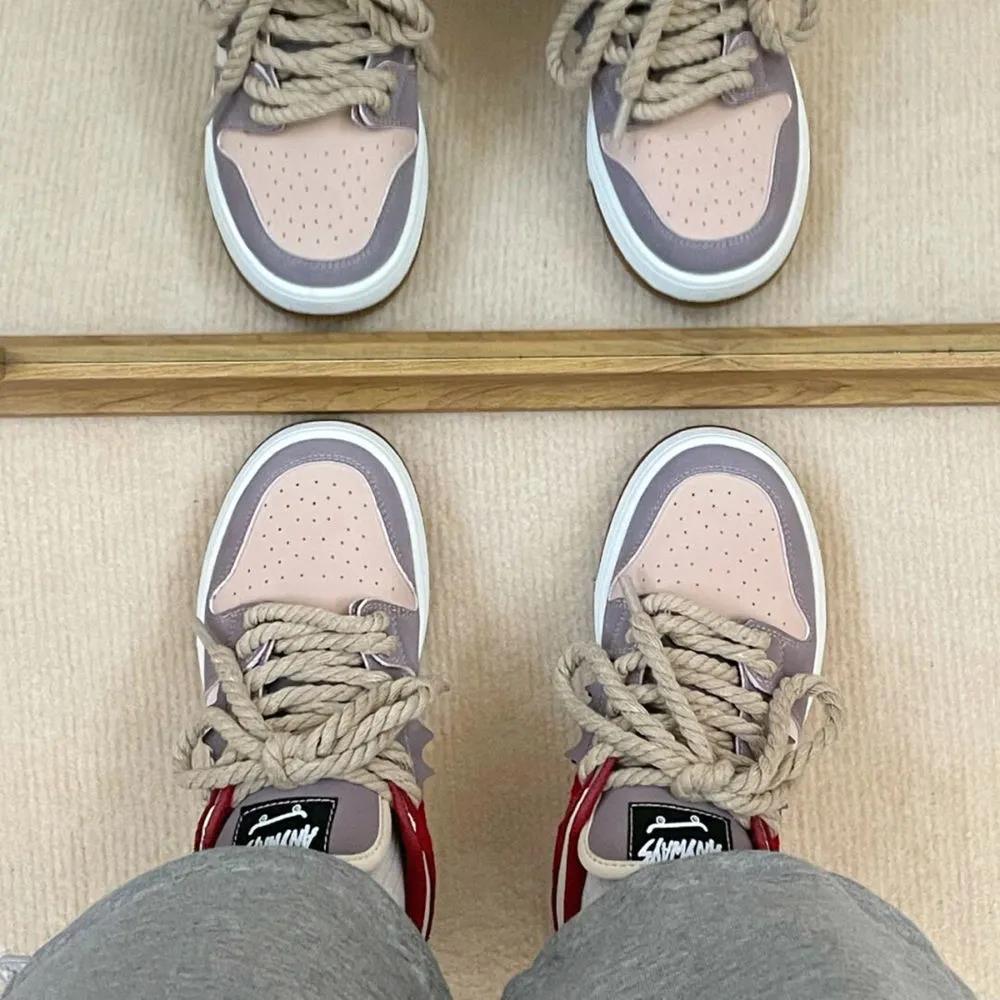 Retro Casual Sports Shoes Women's Wild Board Shoes Ins Tide Niche Design Leather Panel Shoes