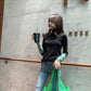 Color Matching Turtleneck Bottoming Sweater Women's Long-sleeved Sweater Autumn and Winter
