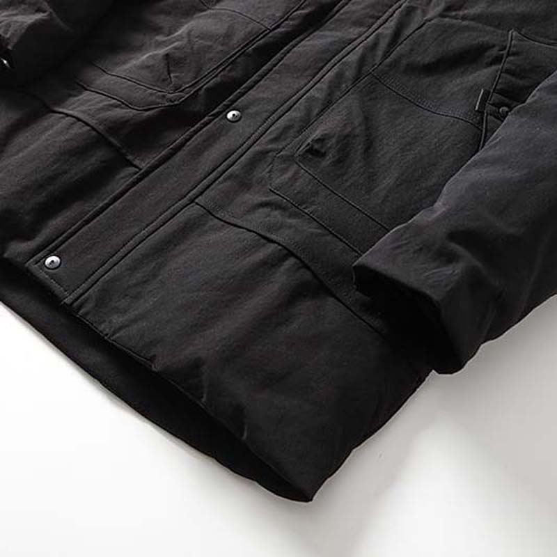 Simple and Versatile Men's Hooded Mid-length Casual Cotton-padded Jacket, Cold and Warm Jacket