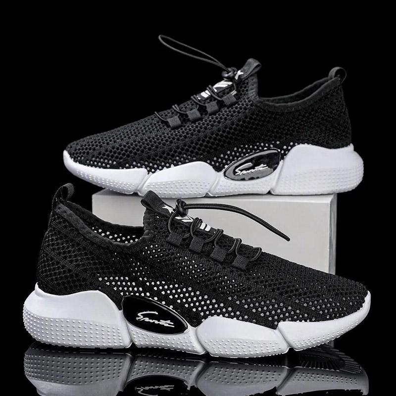 Men's Spring and Autumn All-match Running Shoes Sneakers Non-slip Breathable Thin Mesh Shoes