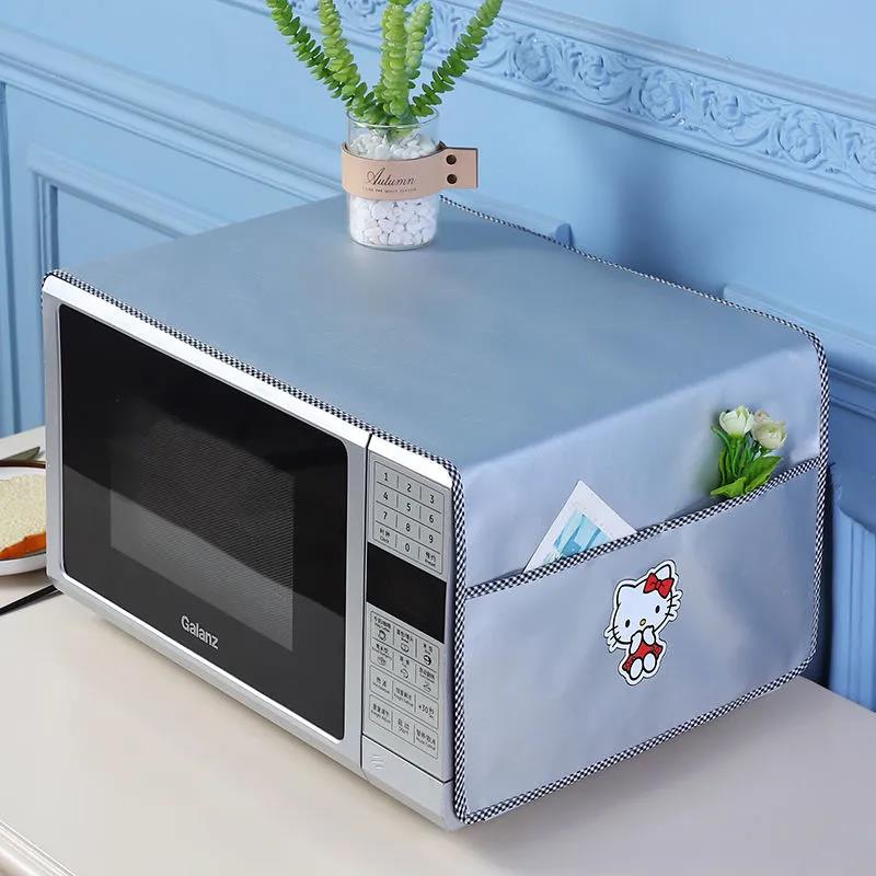 Silver-coated Sunscreen Waterproof Microwave Oven Cover Towel Oven Universal Dust Protection Cover Household Storage Cover Cloth