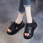 All-match Sandals Summer Sandals Female Fish Mouth Shoes Thick-soled Roman Shoes Trifle Sandals, Women Shoes
