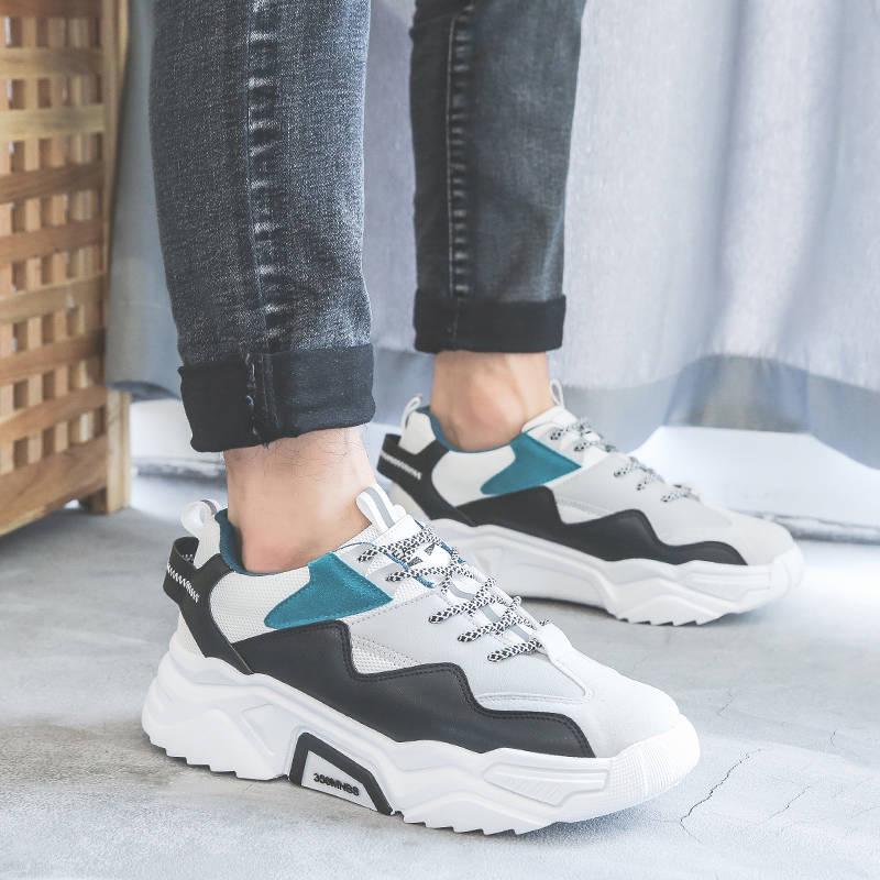 Men's shoes spring sports shoes Korean wild shoes men's board shoes casual Breathable wild dad shoes