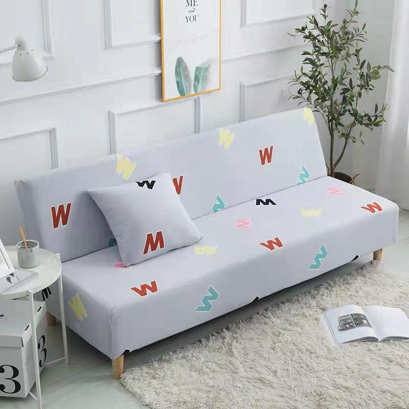 Fabric All-inclusive Universal Universal Full-cover Sofa Bed Cover Simple Folding Armrestless Elastic Sofa Cover