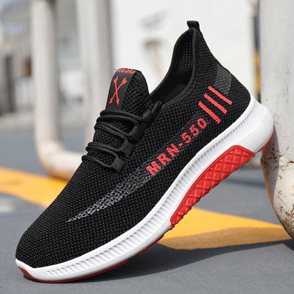 Autumn Breathable Casual Shoes Lightweight Korean Style All-match Sports Shoes Clearance Beijing Mesh Shoes