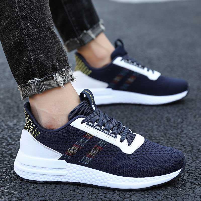 Plus Size 39-44 Summer Men Mesh Sneakers Basketball Shoes Lightweight Breathable Running Shoes Deodorant Tennis Shoes