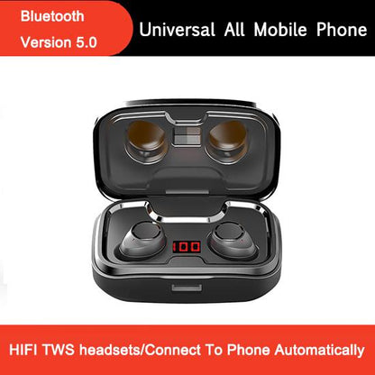 TWS Sport Wireless Bluetooth Earphone Stereo Handsfree Headset IPX7 Waterproof 3500mAh Charging Box