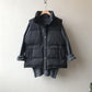 Cotton Vest Women's Short Outer Wear Winter Cotton Jacket Loose Wild Waistcoat Thickened Stand-up Collar Capless Warm Jacket Sleeveless Bread Jacket