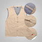 Spring and Autumn Vest Men's Thin Cotton Denim Vest Large Size Sleeveless Waistcoat Father's Day Gift