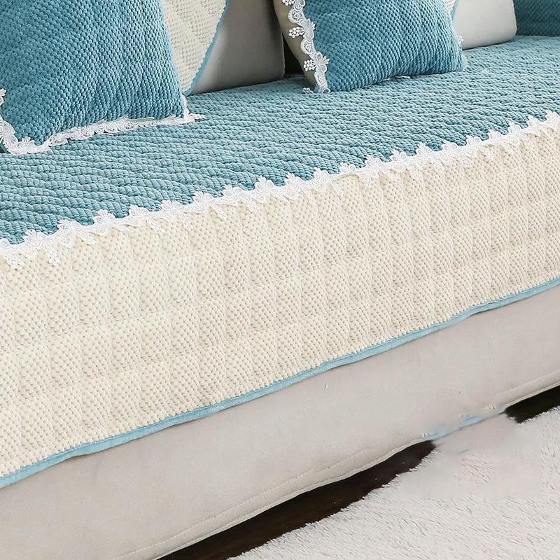 Modern Minimalist Sofa Cushion Four Seasons General Non-slip Fabric Sofa Cover Cover High-end Thick Cushion Cover Cloth Backrest Towel