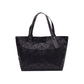 Women's Geometric Deformation Tote Bag Irregular Folding Shoulder Bag  Laser Luminous Bucket Bag