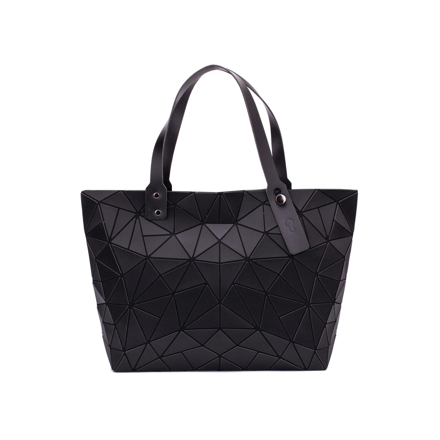 Women's Geometric Deformation Tote Bag Irregular Folding Shoulder Bag  Laser Luminous Bucket Bag