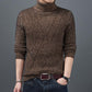 Men's Turtleneck Sweater Autumn and Winter Thicken Warm High-end Base Shirt Trend Slim Wild Knitted Clothes