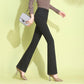 Women High Waist Bandage Wide Leg Denim Jeans Ladies Stretch  Long Pants