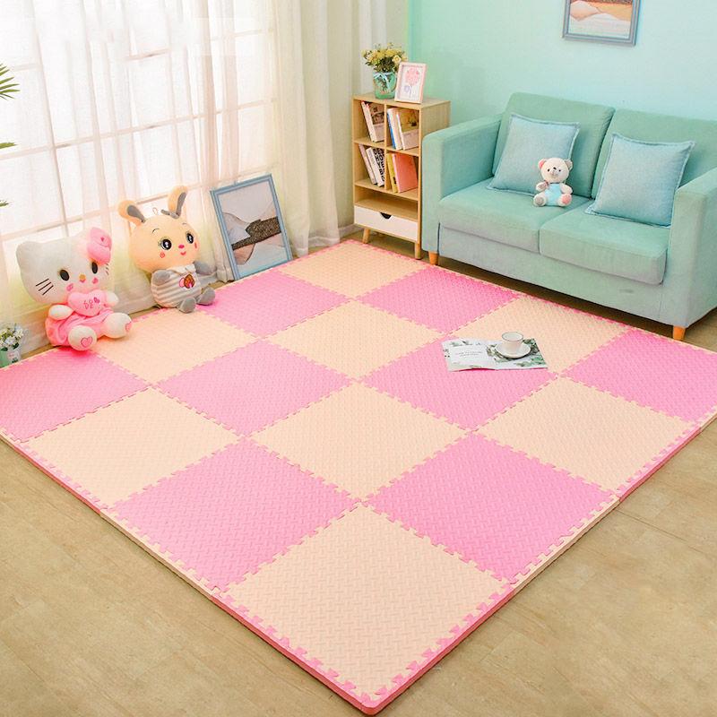 Children's Sponge Floor Anti-fall Crawling Carpet Puzzle Foam Mat Climbing Mat for Home Bedroom