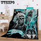 Blanket mattress super soft blanket furry faux fur blanket 3D wolf blanket bedding