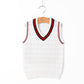 Knitted Baby Vest Children's Checker Printed Vest Boys Knitted V-neck Vest Fall/ Winter Outwear