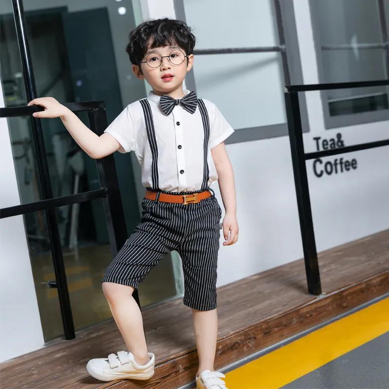 Children's Clothing Boys' Suits Children's Clothing Middle Small Children Children Baby Dresses Short-sleeved Summer DressesKorean Version