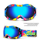 Children's Ski Goggles Men and Women Double Anti-fog Outdoor Mountaineering Snow Skiing Goggles 3-14 Years Old