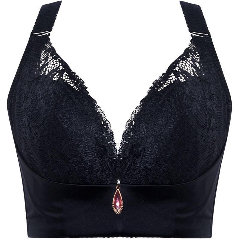 Large Size Thin Bra Fat Lady 100KG Gathered Breasts To Prevent Sagging and Support Underwear